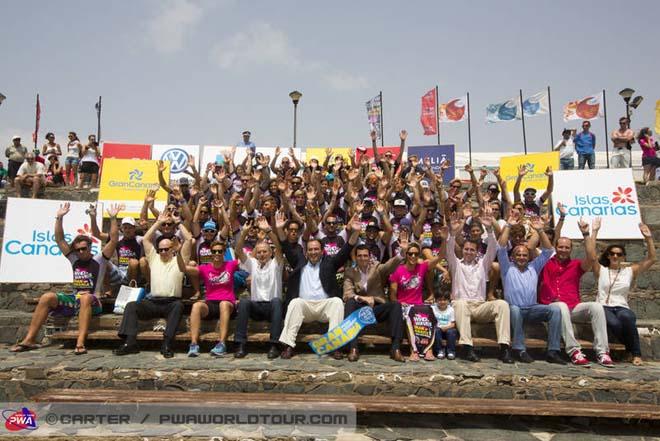 The 2013 Gran Canaria crew all set for action - 2013 PWA Pozo World Cup ©  John Carter / PWA http://www.pwaworldtour.com